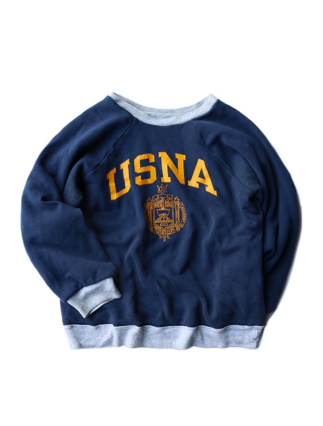 70s USNA REVERSIBLE SWEAT SHIRT - MATIN, VINTAGE OUTFITTERS