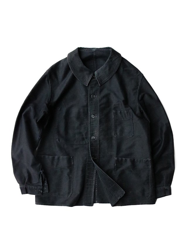 Special】40s Black Moleskin jacket 希少大きめAUFUSIL社製