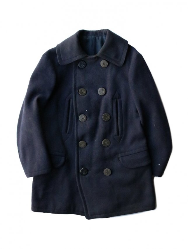 WW1 1910s US NAVY P-COAT SIZE S - MATIN, VINTAGE OUTFITTERS ビンテージ古着 富山