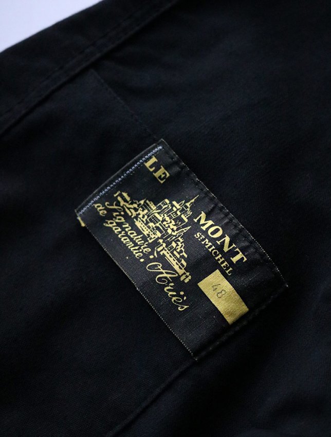 40s LE MONT ST MICHEL BLACK MOLESKIN JACKET SIZE 48 M - MATIN ...