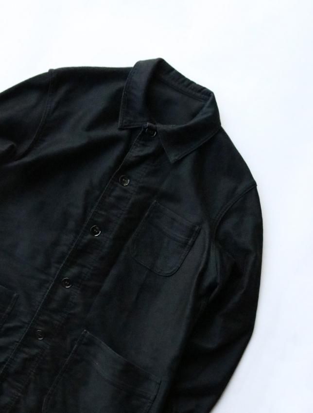 40s LE MONT ST MICHEL BLACK MOLESKIN JACKET SIZE 48 M 40s LE MONT ST MICHEL BLACK MOLESKIN JACKET SIZE 48 M