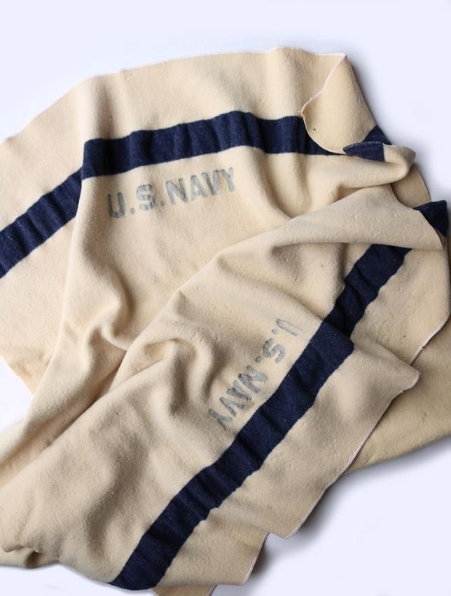 WW2 US NAVY WOOL BLANKET - MATIN, VINTAGE OUTFITTERS