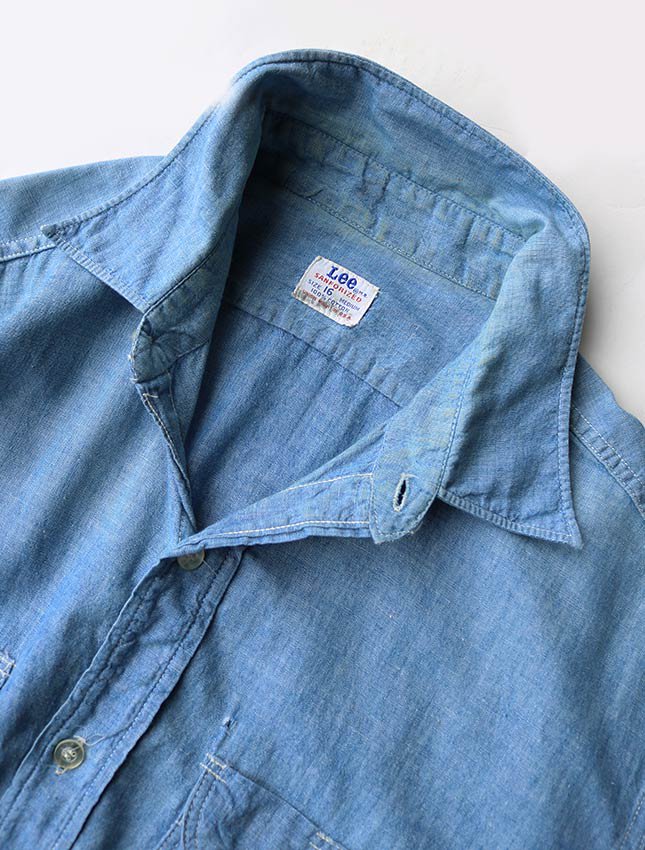 50s LEE CHAMBRAY SHIRT SIZE 16 - MATIN, VINTAGE OUTFITTERS ...