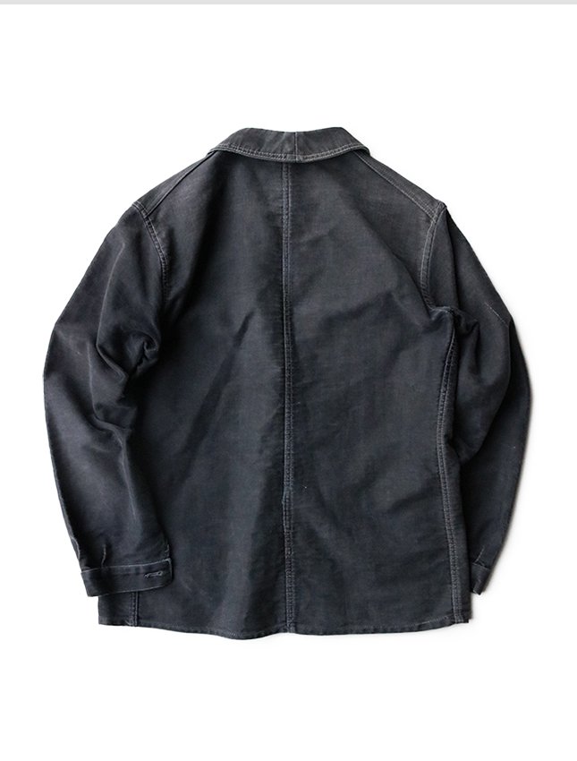 39843円 【人気商品！】 40's 50's black moleskin jacket デッドストック