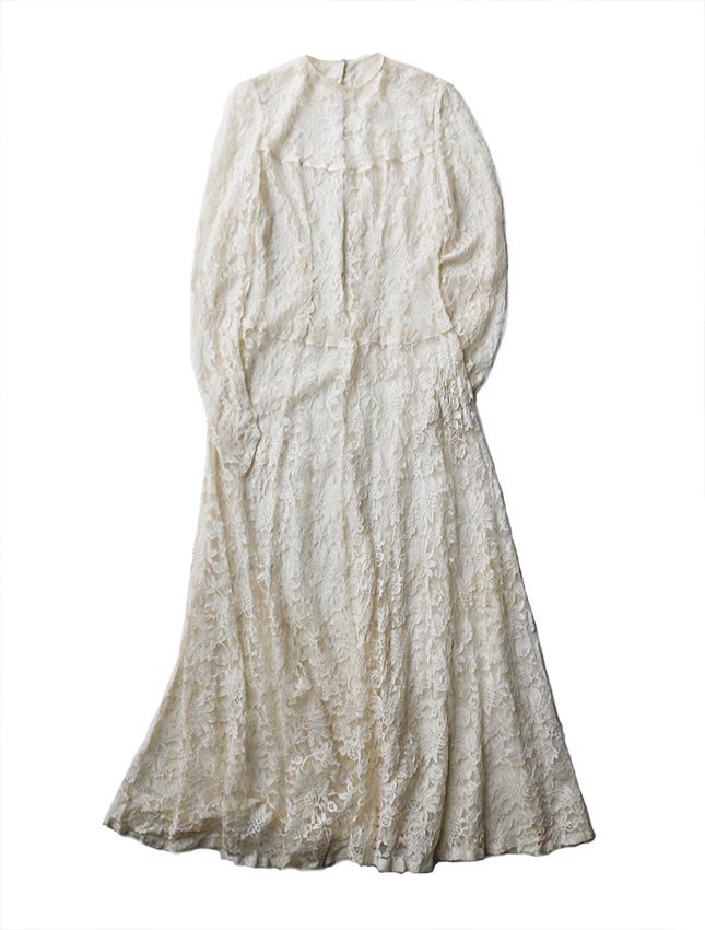 ～1960s VINTAGE LACE WEDDING DRESS - MATIN, VINTAGE OUTFITTERS ビンテージ古着 富山