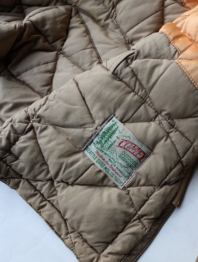 50s COMFY ALL DOWN FILLED DOWN JACKET SIZE FITS LIKE S - MATIN, VINTAGE  OUTFITTERS ビンテージ古着 富山