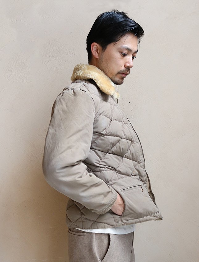 50s COMFY ALL DOWN FILLED DOWN JACKET SIZE FITS LIKE S - MATIN, VINTAGE  OUTFITTERS ビンテージ古着 富山