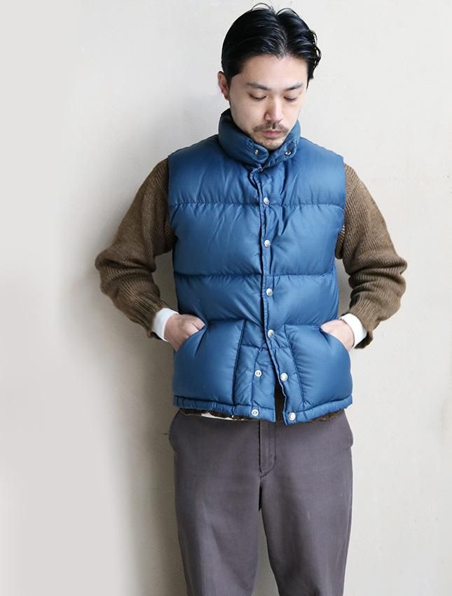 希少 70s〜 vintage the north face ダウンベスト茶タグ-