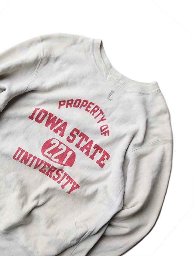 60s CHAMPION REVERSE WEAVE IOWA STATE INK PRINT SWEAT SHIRT SIZE L ...