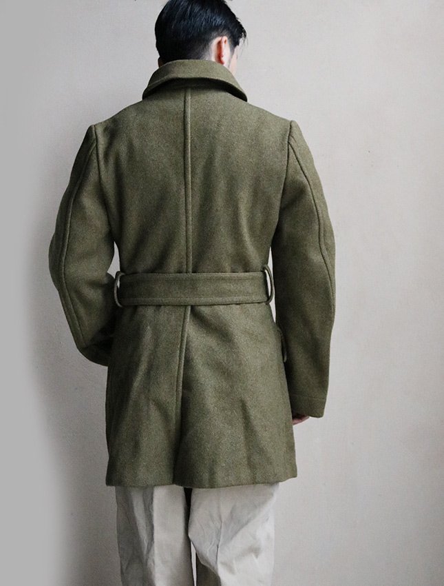 WW2 US ARMY WOOL COAT MADE BY CUSTOM DEPARTMENT SIZE FITS LIKE M - MATIN,  VINTAGE OUTFITTERS ビンテージ古着 富山