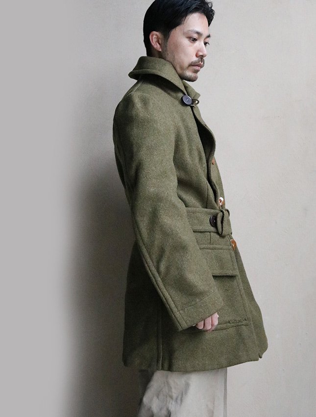 WW2 US ARMY WOOL COAT MADE BY CUSTOM DEPARTMENT SIZE FITS LIKE M - MATIN,  VINTAGE OUTFITTERS ビンテージ古着 富山