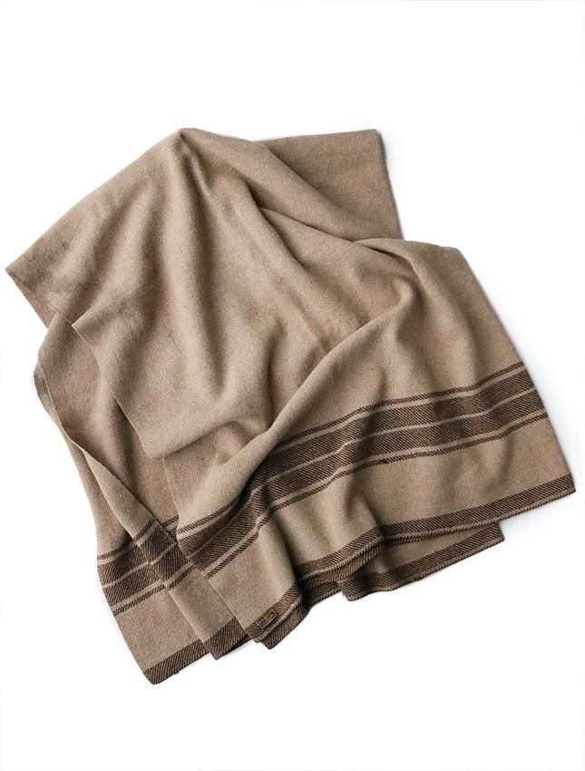 30s L.L.BEAN WOOL AND CAMEL HAIR BLANKET - MATIN, VINTAGE