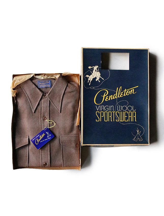VINTAGE  Pendleton wool box shirtsboxtype