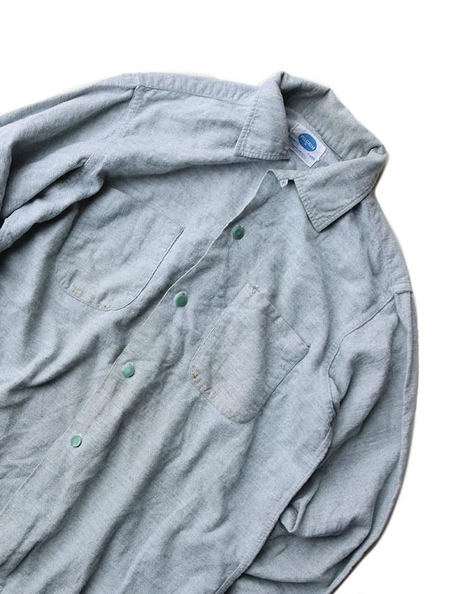 50s PILGRIM LOOP COLLAR BOX FLANNEL SHIRT SIZE14 1/2 - MATIN