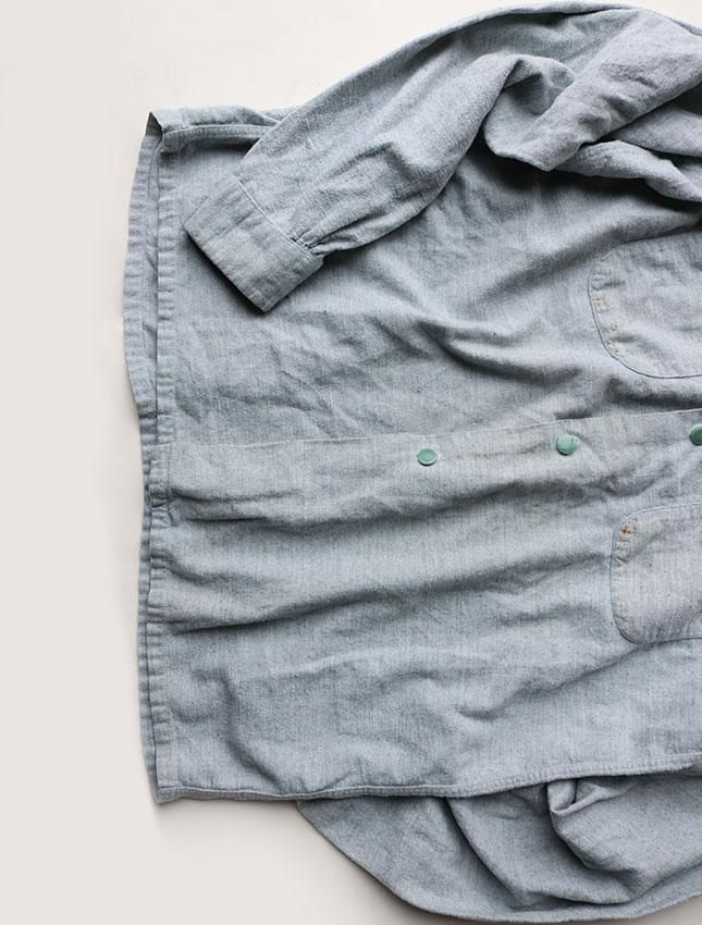 PILGRIM 50s ヴィンテージ ウールシャツ 50s PILGRIM Vintage Wool Shirt DEAD STOCK オープンカ