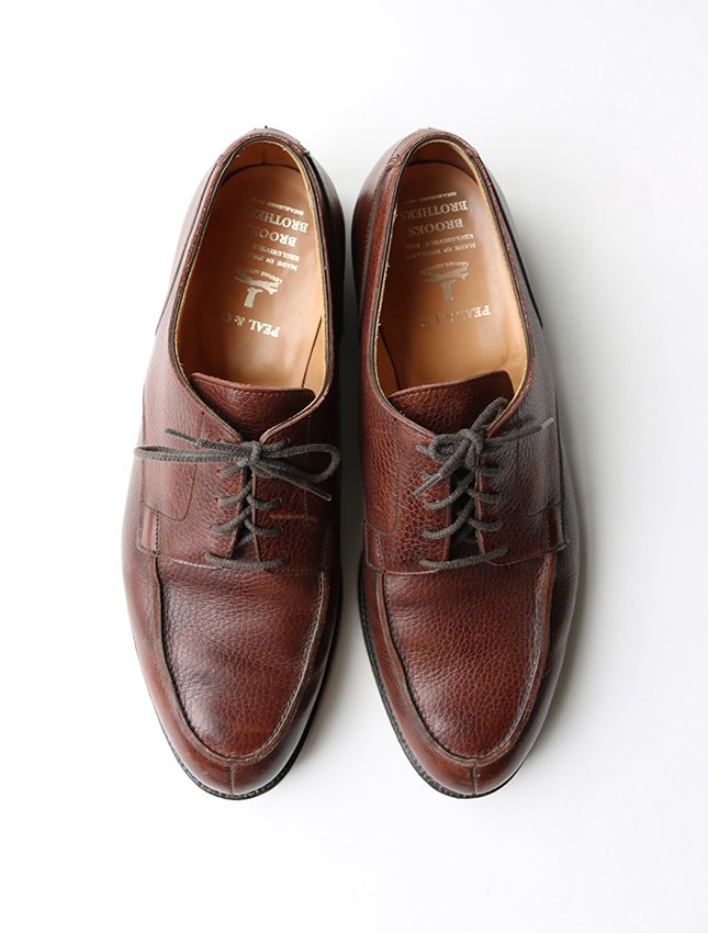 70s BROOKS BROTHERS U TIP SHOES MADE BY PEAL＆CO U TIP SHOES MADE