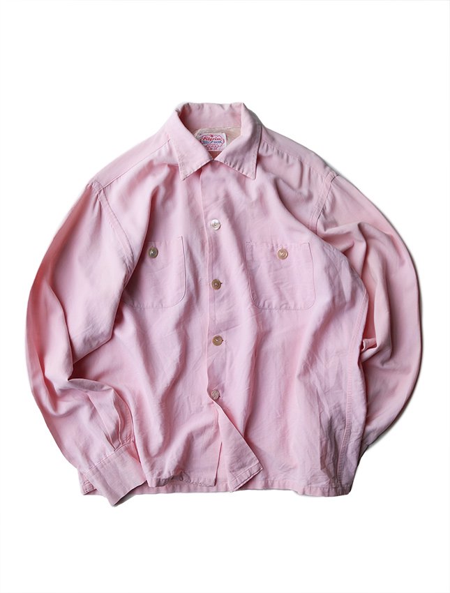 PINK ピンク ドレスシャツ 15(S位) ピンク(チェック)