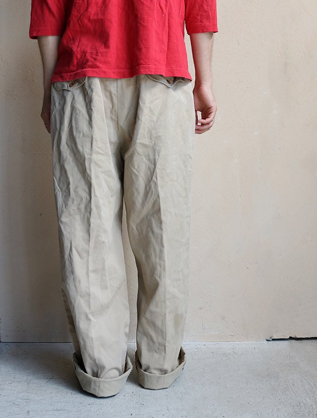 50s USMC CINO TROUSER SIZE W34 - MATIN, VINTAGE OUTFITTERS 
