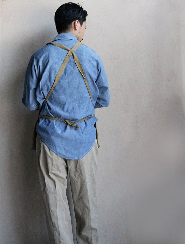 WW2 US ARMY AIR FORCE CANVAS MADE WORK APRON GOOD COND - MATIN, VINTAGE  OUTFITTERS ビンテージ古着 富山