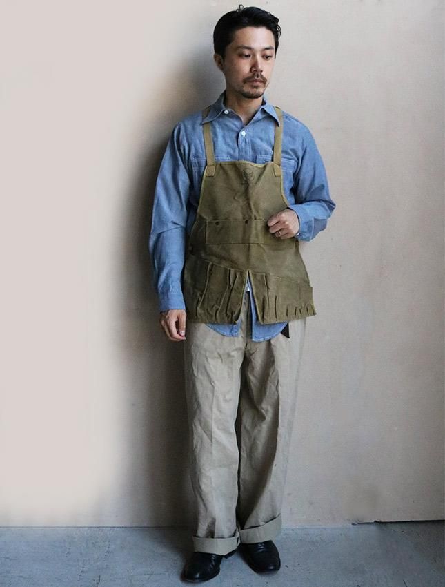 WW2 US ARMY AIR FORCE CANVAS MADE WORK APRON GOOD COND - MATIN ...