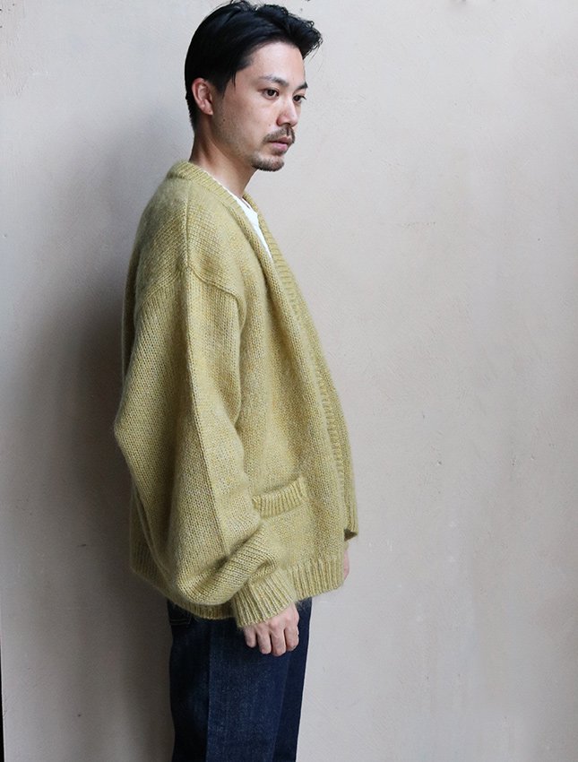 STRANGE TRIP MIX MOHAIR CARDIGAN-2022FW- - MATIN, VINTAGE