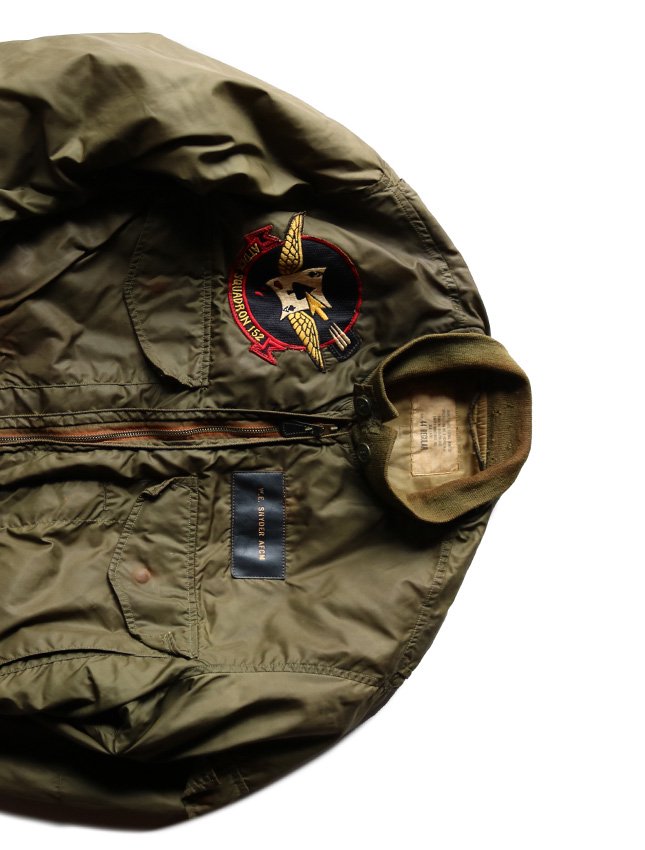 60s US NAVY WEP G-8 JACKET WITH SQD PATCH SIZE 44 REGULAR - MATIN