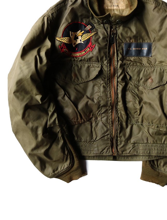 60s US NAVY WEP G-8 JACKET WITH SQD PATCH SIZE 44
