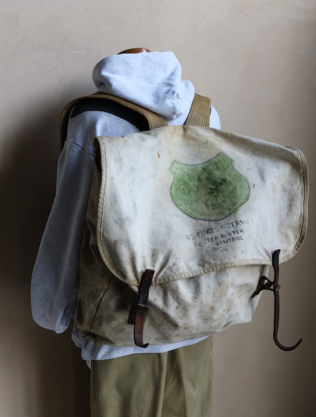 40s US FOREST SERVICE CANVAS BACKPACK - MATIN, VINTAGE OUTFITTERS