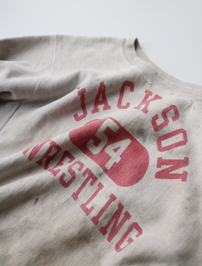 60s CHAMPION REVERSE WEAVE JACKSON WRESTLING WATER PRINT SIZE L - MATIN,  VINTAGE OUTFITTERS ビンテージ古着 富山