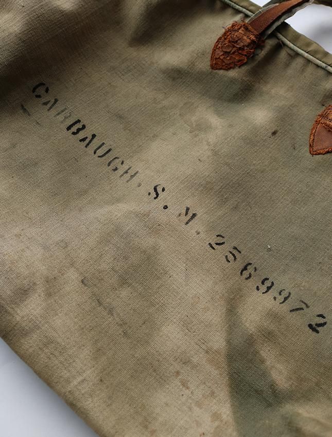 WW2 US MILITARY CANVAS BAG - MATIN, VINTAGE OUTFITTERS