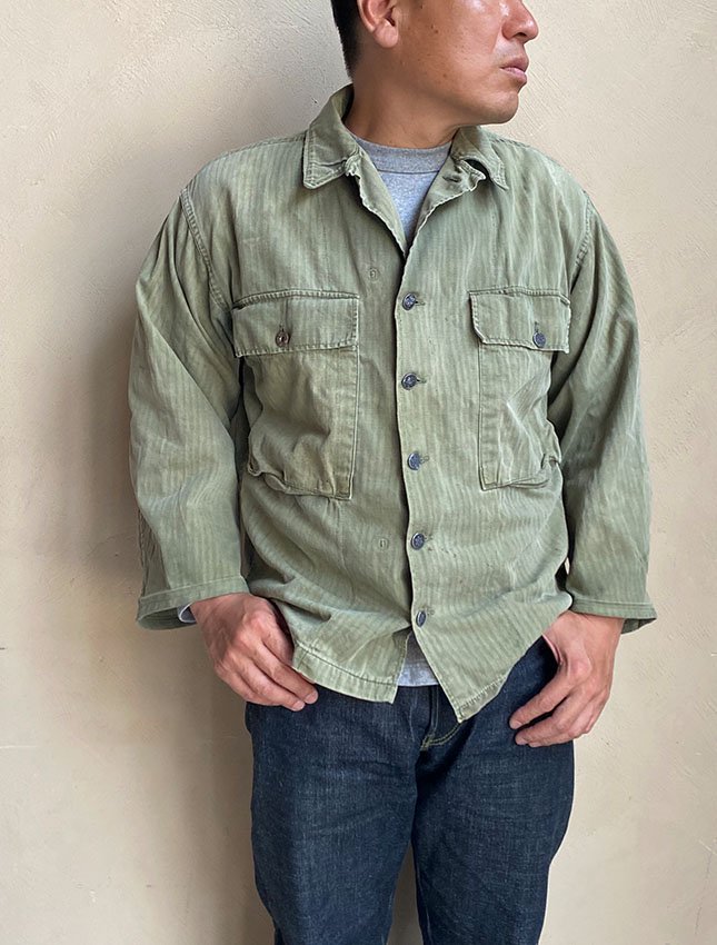 WW2 US ARMY M-43 HBT JACKET - MATIN, VINTAGE OUTFITTERS ビンテージ