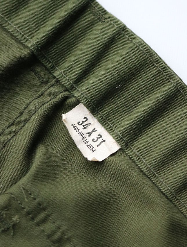 80s US ARMY UTILITY PANTS SIZE W34 - MATIN, VINTAGE OUTFITTERS ビンテージ古着 富山