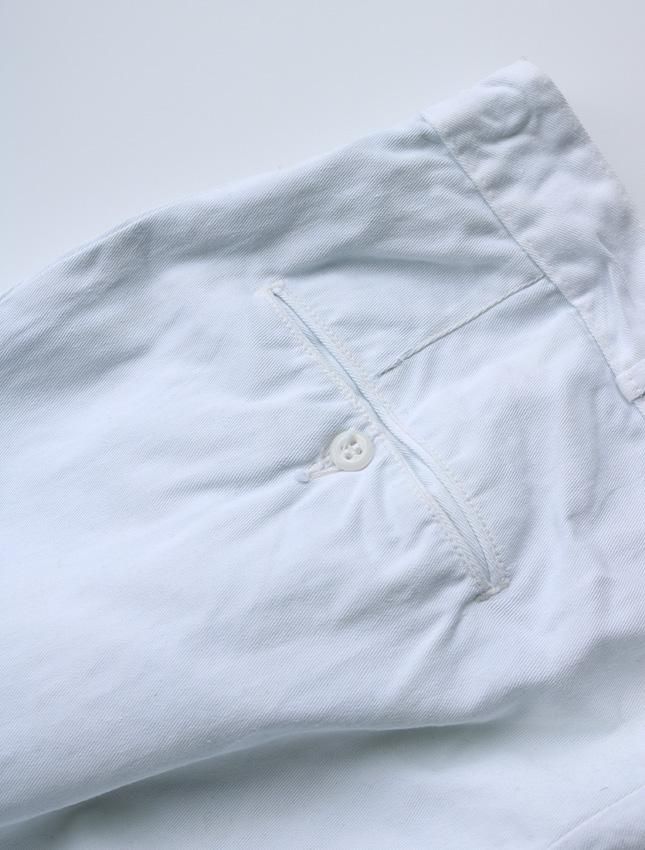 60s US NAVY UTILITY WHITE TROUSER - MATIN, VINTAGE OUTFITTERS