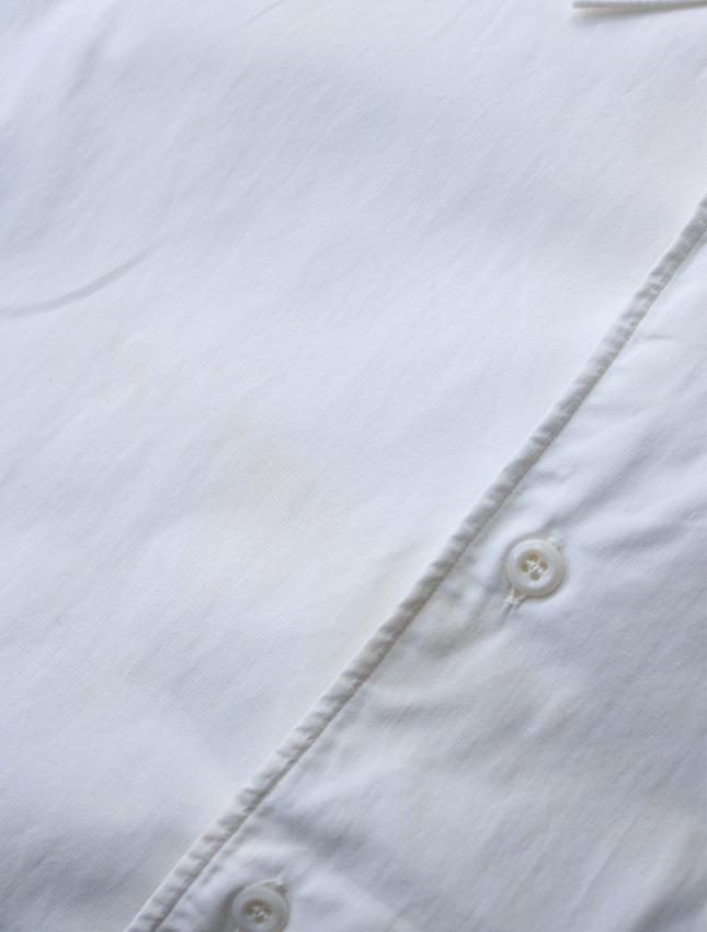 40s MANHATTAN BRAND COTTON WHITE SHIRT SIZE ML - MATIN