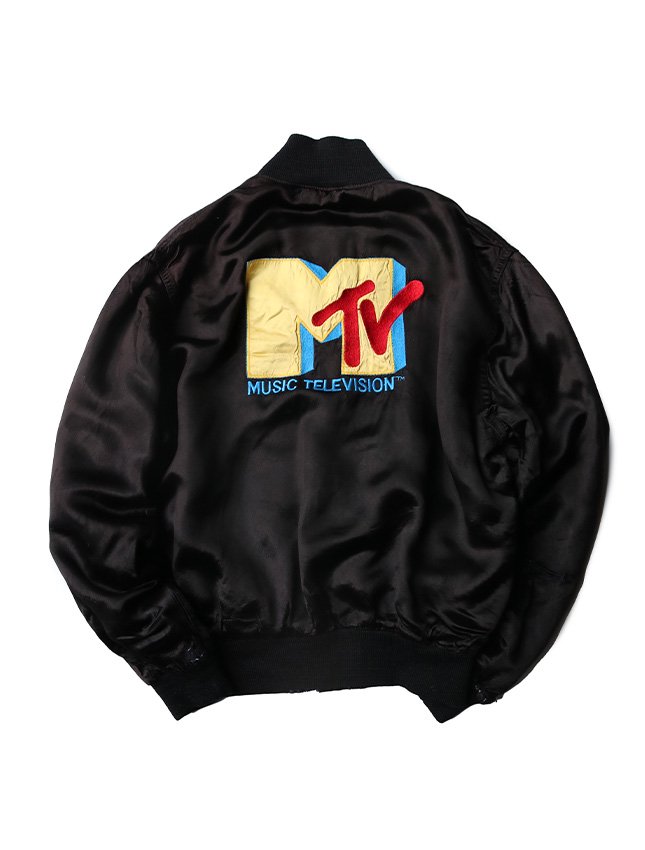 80s EMPIRE MTV SATIN JACKET SIZE M - MATIN, VINTAGE OUTFITTERS
