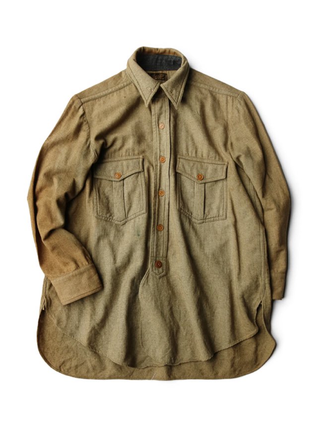 1920s THE RACINE WOOLEN WORK SHIRT SIZE ABOUT M | 古いワークシャツ