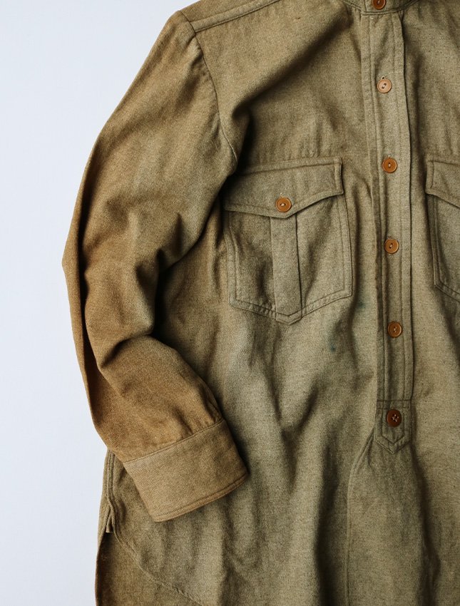 1920s THE RACINE WOOLEN WORK SHIRT SIZE ABOUT M | 古いワークシャツ