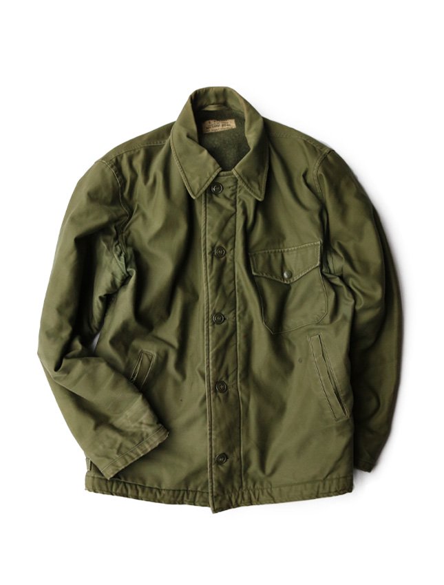 ★70s★vintage us navy A-2deck jacket袖丈62cm
