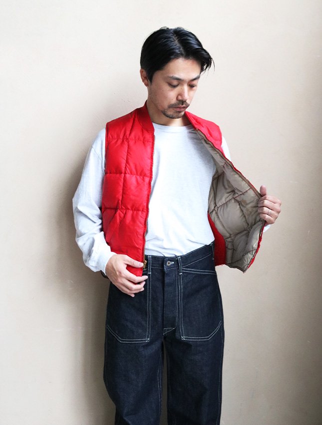 60s EDDIE BAUER DOWN VEST SIZE 38 GOOD COND | ビンテージダウン 