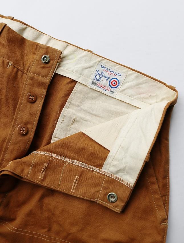 50年代 Bullseye Bill ハンティングパンツ ダック地 サスペンダー 50年代 Bullseye Bill ハンティングパンツ ダック地