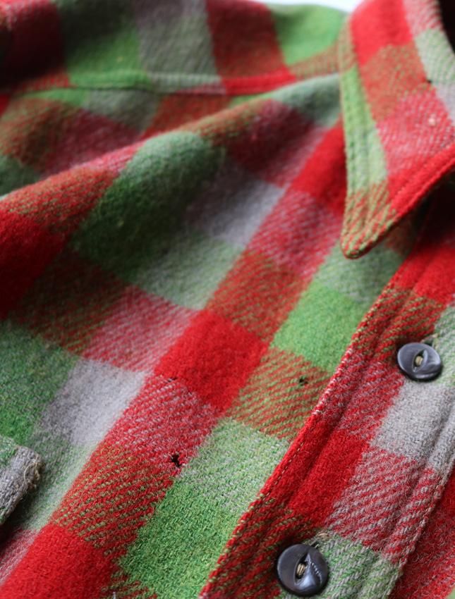 30s LL BEAN WOOL SHIRT SIZE 17 MOD | ビンテージウールシャツ