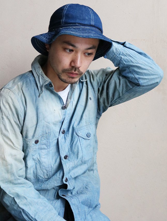 新春】【1/3販売】1930s BIG YANK ASYMMETRY POKET CHAMBRAY SHIRT SIZE SM | ショップ名 -  MATIN, VINTAGE OUTFITTERS ビンテージ古着 富山