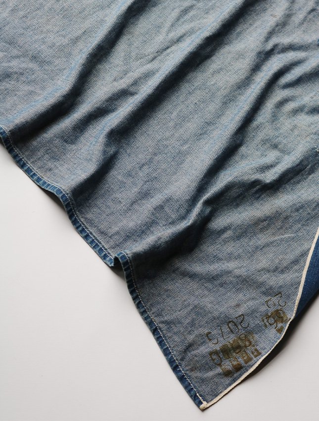 50s UNKNOWN DENIM APRON | 古いデニム素材のエプロン - MATIN, VINTAGE OUTFITTERS ビンテージ古着  富山