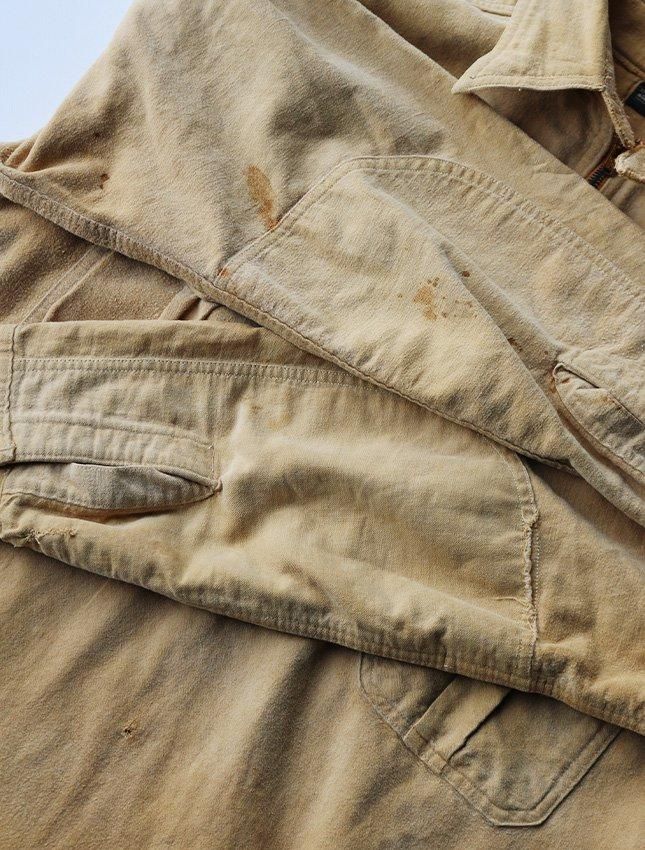 30s MONTGOMERY WARD PULL OVER ZIP UP MOLE SKIN WORK SHIRTS 30s MONTGOMERY WARD PULL OVER ZIP UP MOLE SKIN WORK SHIRTS