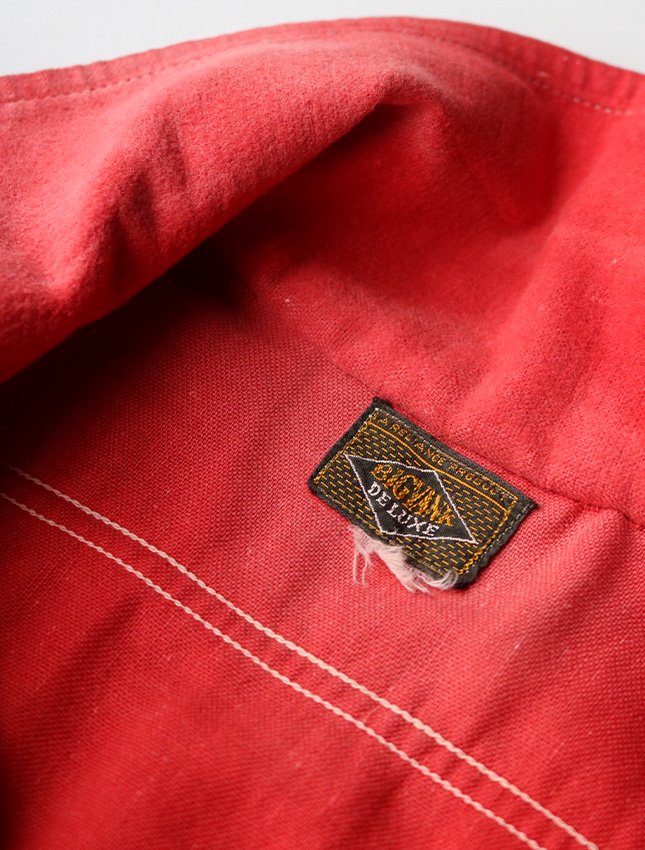 40s BIG YANK DELUXE PULL OVER RED FADE FLANNEL SHIRT | SIZE ML - MATIN,  VINTAGE OUTFITTERS ビンテージ古着 富山