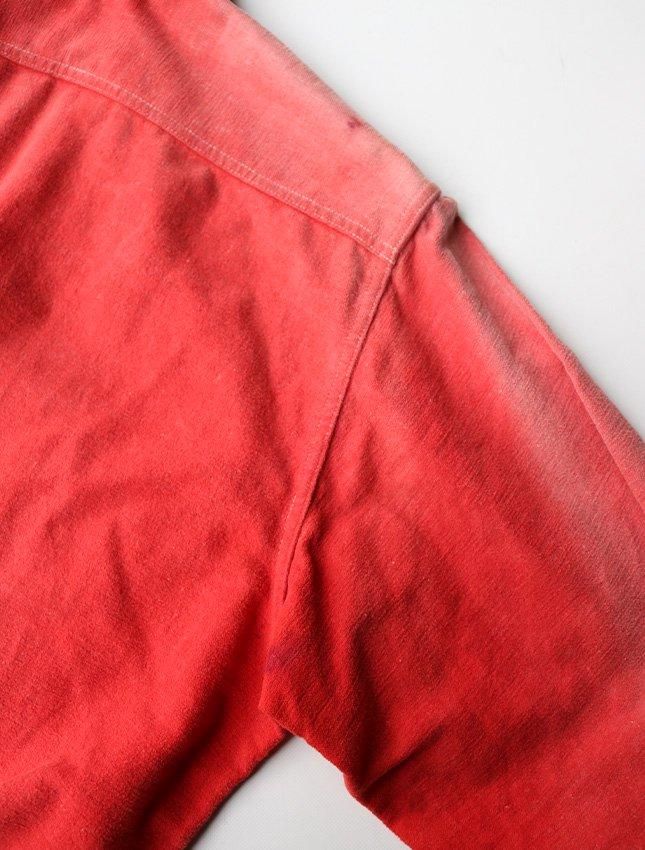 40s BIG YANK DELUXE PULL OVER RED FADE FLANNEL SHIRT | SIZE 40s BIG YANK DELUXE PULL OVER RED FADE FLANNEL SHIRT | SIZE