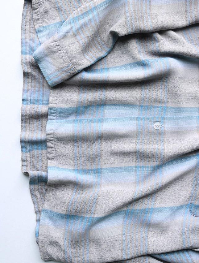 チャップリン　ビンテージ　写真　フイルムセル　額 50s TOWN CRAFT RYON CHECK SHIRT | SIZE LARGE - MATIN