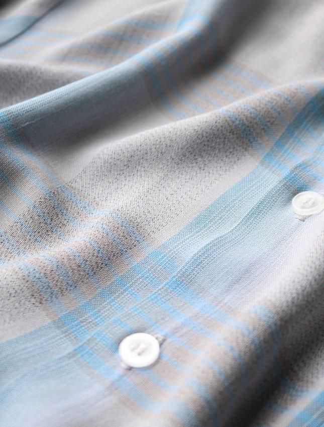 50s TOWN CRAFT RYON CHECK SHIRT | SIZE LARGE - MATIN