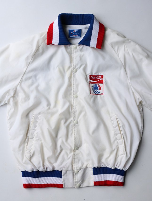 80s CHAMPION ナイロンジャケット | USA TEAM - MATIN, VINTAGE OUTFITTERS ビンテージ古着 富山