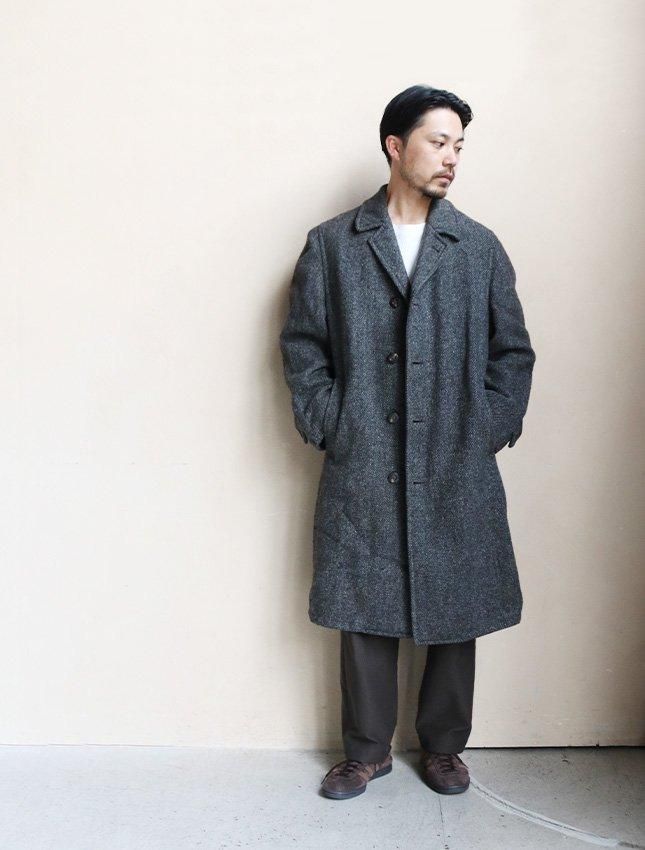 70s PLYMOUTH HARRIS TWEED ロングコート | 良好コンディション